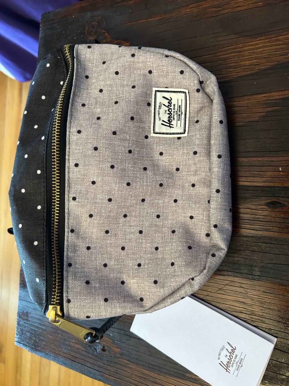Herschel Supply Company Gray Polka Dot Crossbody Bag